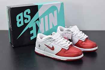 Nike SB Dunk Low Supreme Jewel Swoosh Red CK3480600