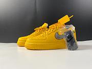 Nike Air Force 1 Low OFF-WHITE University Gold Metallic Silver DD1876-700 - 1