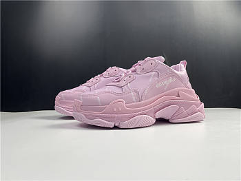 Ba1enc1aga Wmns Triple S Sneaker Allover Logo - Pink 524039 W2FA1 5090