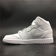 Nike Air Jordan 1 Mid Triple White (2018) 554724-109 - 4