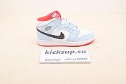 Nike Air Jordan 1 Mid Half Blue Polka Dot Swoosh (GS) 555112-400 - 3