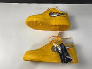 Nike Air Force 1 Low OFF-WHITE University Gold Metallic Silver DD1876-700 - 2